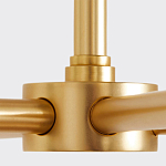 Люстра золотая с белыми тканевыми абажурами Coolness варинант исполнения - 3 | Loft Concept в Омске