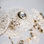 Люстра с декором из круглых рельефных пластин из хрусталя Decorative Glass Discs Chandelier 82 варинант исполнения - 3 | Loft Concept в Омске