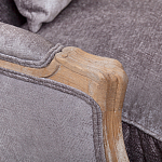 Кресло Ava Classical Armchair brown and grey velour варинант исполнения - 4 | Loft Concept в Омске