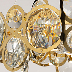 Люстра подвесная из золотых колец 57 см Golden Circles варинант исполнения - 6 | Loft Concept в Омске