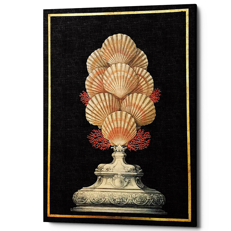 Постер Sea Vase Poster 4 Черный Бежевый Постер Sea Vase Poster 4 Черный Бежевый в Омске | Loft Concept
