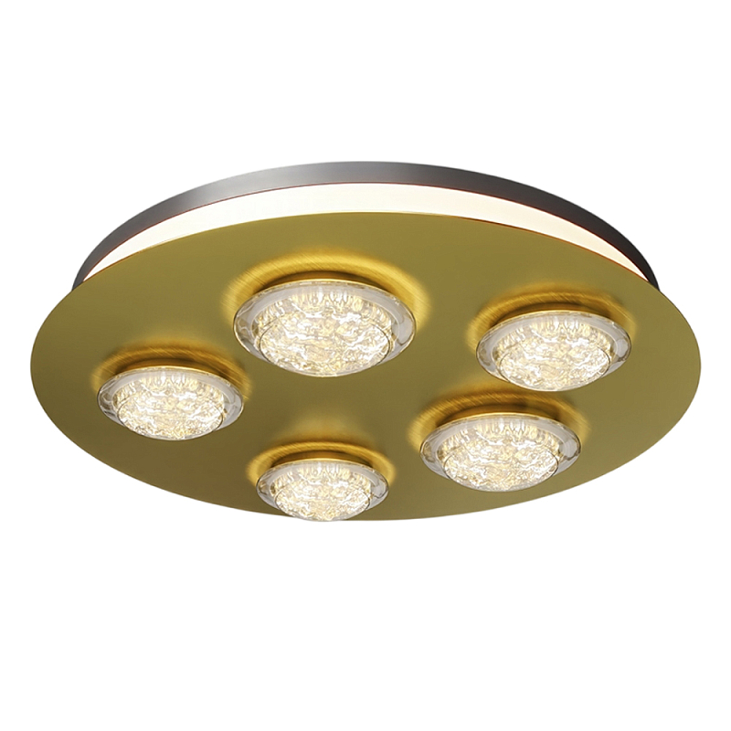 Потолочный светильник Pharao 3000К 56Вт Латунь Черный в Омске | Loft Concept 