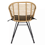 Стул с ротанговым плетением Wicker Half Chair с подлокотниками варинант исполнения - 2 | Loft Concept в Омске