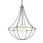 Подвесной светильник из тонких прутьев в форме колокола Forged Thin Rods варинант исполнения - 3 | Loft Concept в Омске