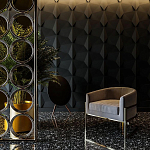 Гипсовая 3D Панель BATOID варинант исполнения - 1 | Loft Concept в Омске