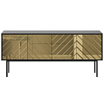 Длинная тумба с зеркальным декором Serena варинант исполнения - 10 | Loft Concept в Омске