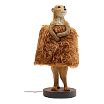 Настольная лампа Цурикат плафон из меха варинант исполнения - 1 | Loft Concept в Омске