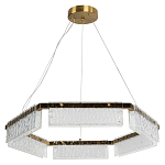 Светодиодная люстра с рельефным стеклом ICE GLASS 70 варинант исполнения - 2 | Loft Concept в Омске