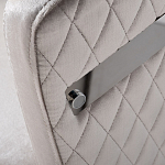 Стул серый велюровый со стеганной спинкой Focus on Convenience варинант исполнения - 2 | Loft Concept в Омске