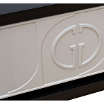 Тумбочка прикроватная с ящиком черно-серого цвета Noble Nightstand варинант исполнения - 3 | Loft Concept в Омске