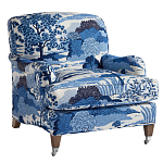 Кресло Trumann Club Chair Blue Landscape синий пейзаж варинант исполнения - 1 | Loft Concept в Омске