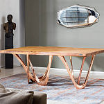 Обеденный стол прямоугольный с фигурными ножками G-table варинант исполнения - 2 | Loft Concept в Омске