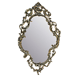 Зеркало настенное в бронзовой раме Majestic Gold Mirrors  варинант исполнения - 1 | Loft Concept в Омске