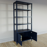 Стеллаж со стеклянными полками Elsa Dreams Blue варинант исполнения - 3 | Loft Concept в Омске