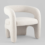 Кресло дизайнерское для лаунж зоны жемчужного цвета Pearl Lounge варинант исполнения - 1 | Loft Concept в Омске