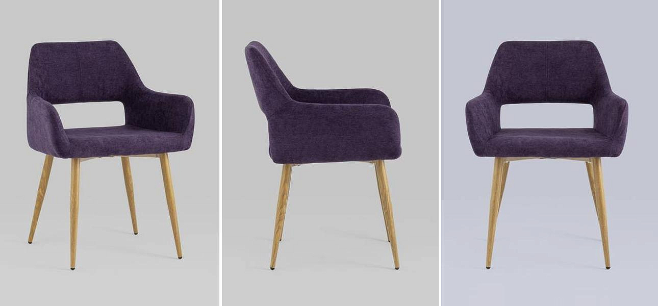 Стул NEASAN Chair Фиолетовый Велюр Стул NEASAN Chair Фиолетовый Велюр - Loft-Concept в Омске