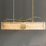 Люстра прямоугольная из фактурного стекла Chandelier Beam варинант исполнения - 5 | Loft Concept в Омске