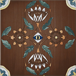 Плитка с узором Васильки 2 варинант исполнения - 1 | Loft Concept в Омске