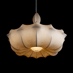 Подвесной светильник с белым фигурным абажуром и мягкими волнистыми краями Cloud Motion  варинант исполнения - 12 | Loft Concept в Омске