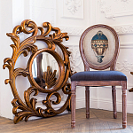 Зеркало настенное с рамой цвета античная бронза Classic Ornament Mirror варинант исполнения - 3 | Loft Concept в Омске