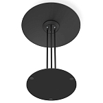 Стол журнальный круглый с бежевой столешницей из стекла Beige Marble варинант исполнения - 5 | Loft Concept в Омске