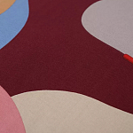 Подушка декоративная хлопковая с абстрактным принтом Elysian Flow Terra варинант исполнения - 3 | Loft Concept в Омске