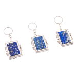 Зеркало брелок складное двухстороннее из натурального камня Лазурит Stone Mirrors варинант исполнения - 4 | Loft Concept в Омске