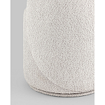 Пуф Loreen со спинкой вращающийся букле светло-серый варинант исполнения - 3 | Loft Concept в Омске