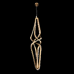 Подвесной светильник с декоративными элементами в виде кристаллов Smooth Shine варинант исполнения - 1 | Loft Concept в Омске