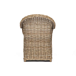 Кресло из ротанга с подушкой Nest бежево-серое варинант исполнения - 4 | Loft Concept в Омске