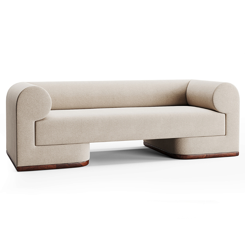 Премиальный диван Liverpool Молочный Коричневый в Омске | Loft Concept 