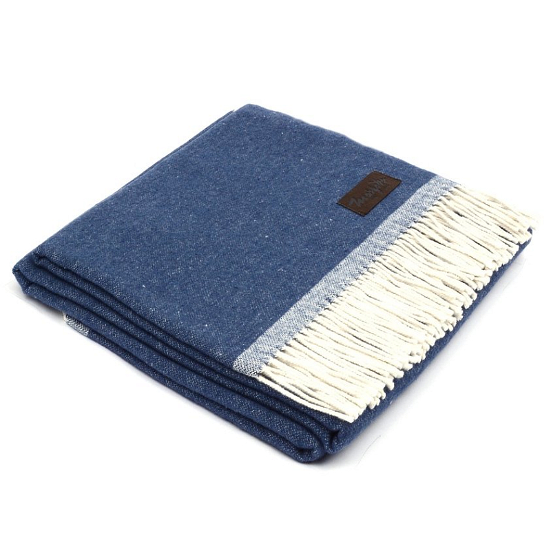 Плед SARA 4000 Marzotto Синий в Омске | Loft Concept 