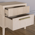 Прикроватная Тумбочка Primo с двумя ящиками Светлый дуб варинант исполнения - 6 | Loft Concept в Омске