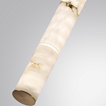 Подвесной светильник с плафоном в форме цилиндра из алебастра Cryptocrystalline Stone варинант исполнения - 5 | Loft Concept в Омске