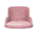 Стул с мягкой розовой обивкой из велюра и подъемно-поворотным механизмом на черных колесиках Harper Pink варинант исполнения - 2 | Loft Concept в Омске