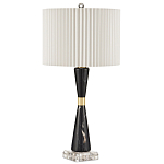 Настольная лампа с плиссированным цилиндрическим абажуром Tightened Waist варинант исполнения - 3 | Loft Concept в Омске