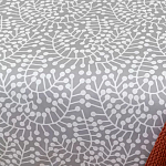 Постельное белье серого цвета с рисунком 200х220 см Blossom Essence варинант исполнения - 4 | Loft Concept в Омске