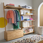 Корзина для белья из ткани букле Boucle Organizers Round варинант исполнения - 4 | Loft Concept в Омске