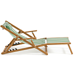 Шезлонг из акации и ткани Venezuela варинант исполнения - 5 | Loft Concept в Омске