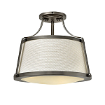 Потолочный светильник со светлым текстильным абажуром Hinkley варинант исполнения - 1 | Loft Concept в Омске