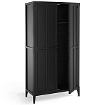 Шкаф черный Silva Black Cabinet варинант исполнения - 3 | Loft Concept в Омске