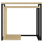 Комплект из 2-х приставных столов прямоугольной формы из дерева ZIGOSH OAK варинант исполнения - 1 | Loft Concept в Омске