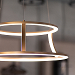 Люстра золотого цвета с 2-мя светодиодными кольцами Eurofase варинант исполнения - 9 | Loft Concept в Омске