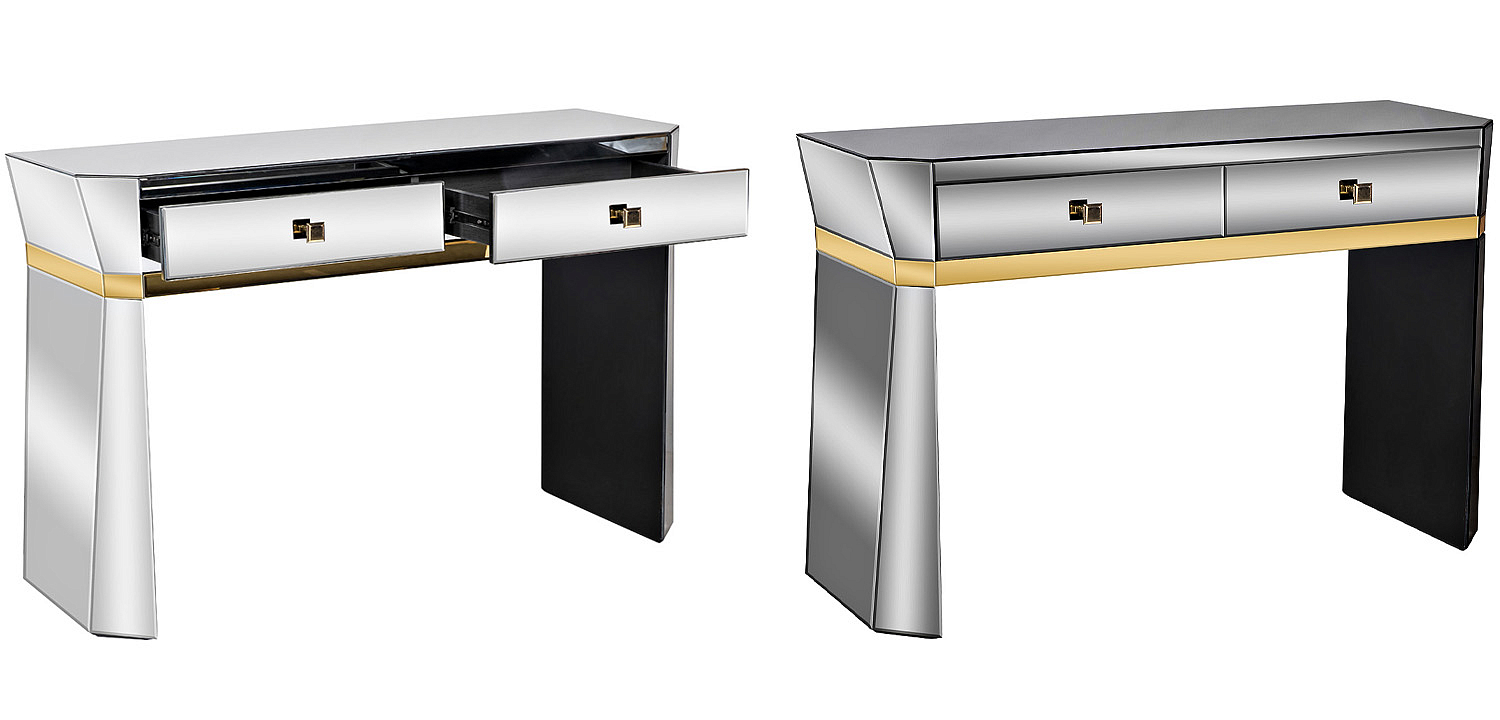 Консоль зеркальная Emiliano Mirrored Console Консоль зеркальная Emiliano Mirrored Console - Loft-Concept в Омске