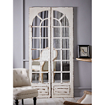 Зеркало-окно с эффектом старения в венецианском стиле Venetian White Mirror варинант исполнения - 5 | Loft Concept в Омске