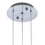 Подвесной светильник хром Trio Odile Acrylic Tube Hanging Lamp Chrome варинант исполнения - 3 | Loft Concept в Омске