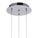 Подвесной светильник Metal Acrylic Tube Trio Chrome Hanging Lamp варинант исполнения - 3 | Loft Concept в Омске