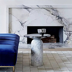 Дизайнерский журнальный стол с чёрной круглой столешницей Visanyp варинант исполнения - 1 | Loft Concept в Омске