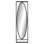 Зеркало овальное в металлической оправе в стиле лофт Urban Style Space варинант исполнения - 1 | Loft Concept в Омске
