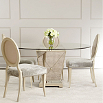 Стол обеденный круглый на зеркальном основании Spectacular Table варинант исполнения - 1 | Loft Concept в Омске